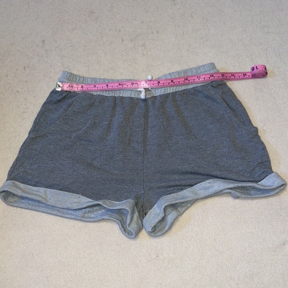 ModCloth Grey Speak French Terry to Me Drawstring Shorts with Pockets Size XS - Picture 2 of 5